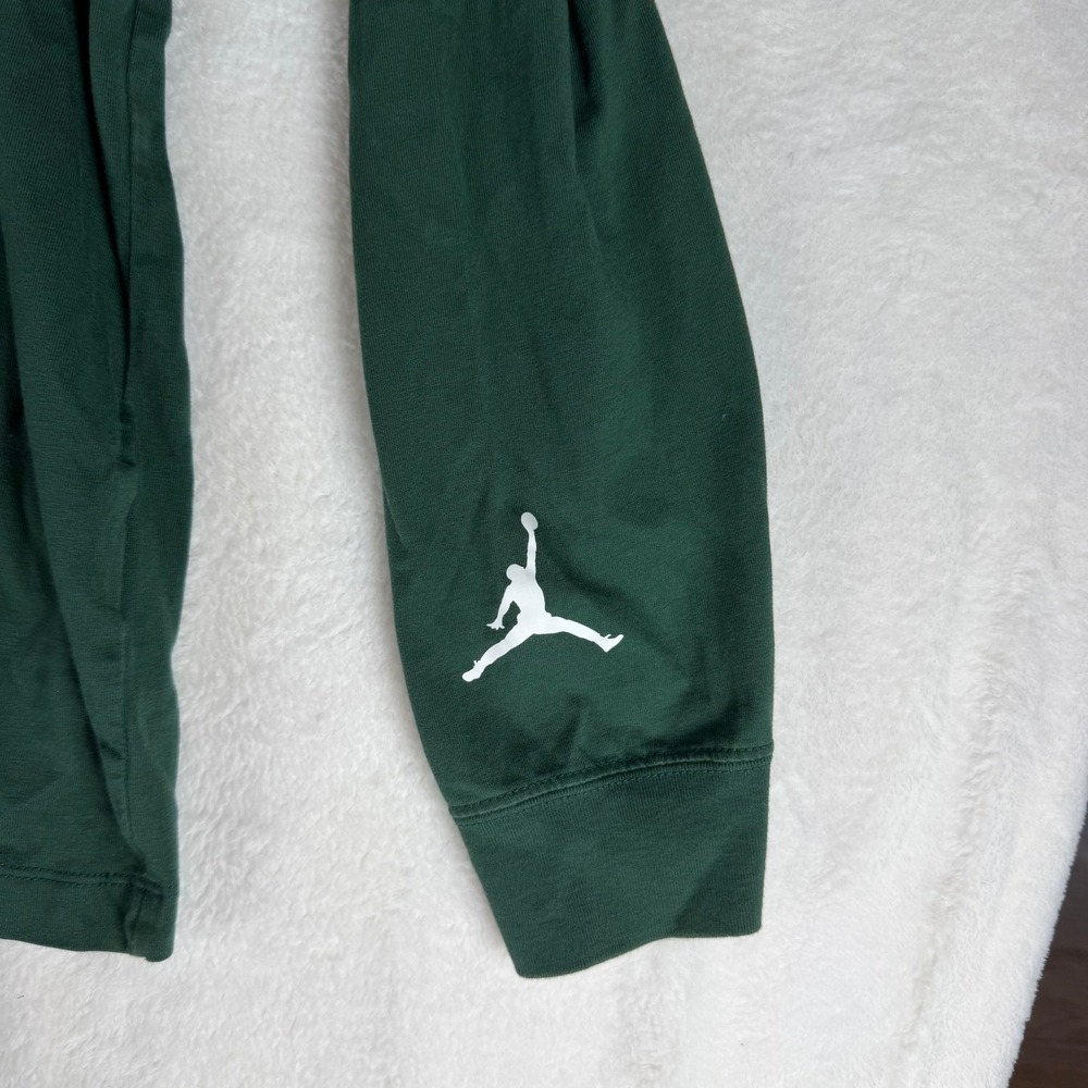 Jordan Mens XXL Green Long Sleeve Pixel Graphic T-Shirt Jumpman 23 Logo - Picture 5 of 7